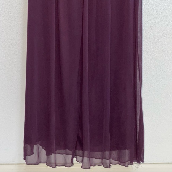 David’s Bridal Woman Plum Bridesmaids Dress Size 6 - Picture 10 of 13